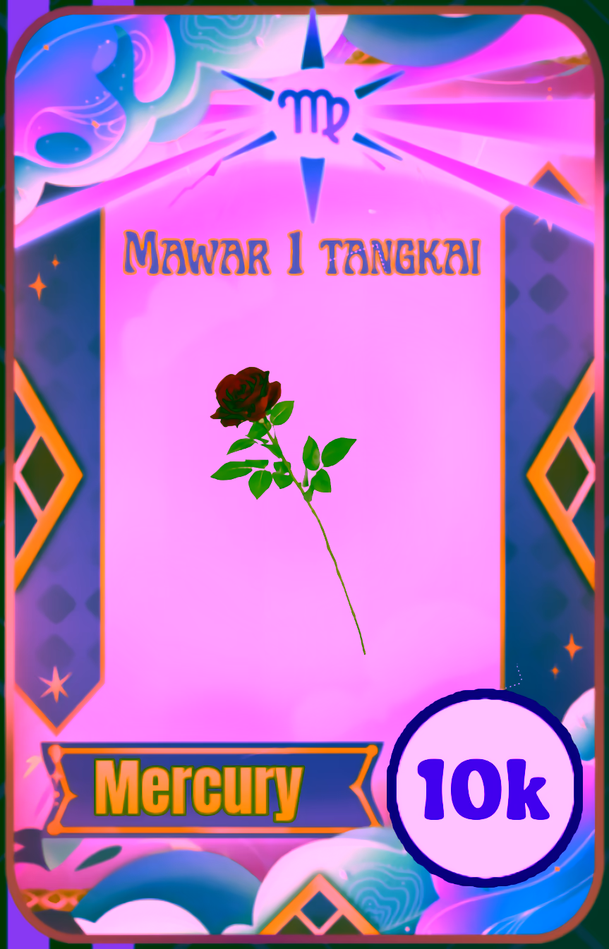 Mercury — 1 tangkai mawar